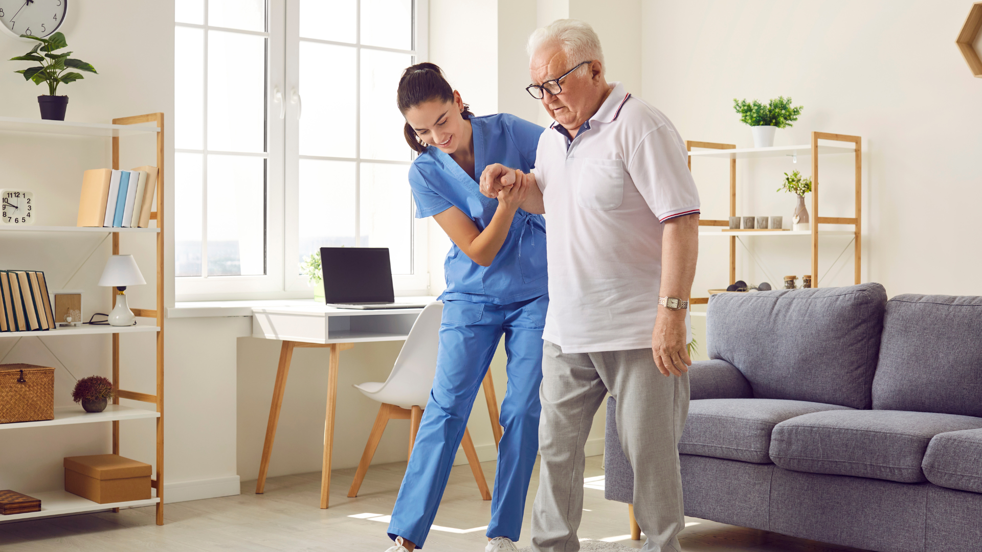 Antimicrobial lighting, suitable for retirement living
